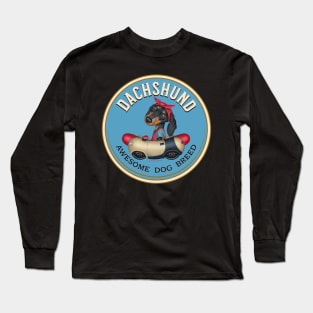 Dachshund Awesome Dog Breed Long Sleeve T-Shirt